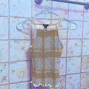 Plaid tank top